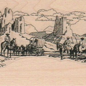 Western Scene/Cowboys 3 x 6 1/4-0