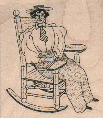 Rocking Chair Lady 2 1/2 x 2 3/4