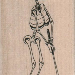 Skeleton Golfer 2 1/2 x 4-0