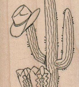 Cactus, Hat & Boots 2 x 3 1/4-0
