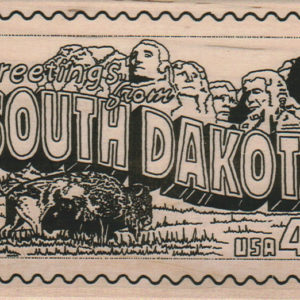 Greetings From South Dakota 3 1/4 x 5 1/4-0