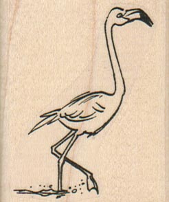 Flamingo One Foot Up 1 3/4 x 2