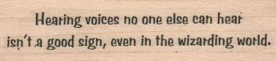 Hearing Voices No One 1 x 3 1/4
