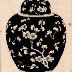 Flowered Jar 2 3/4 x 3-0