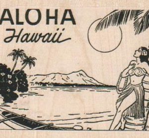 Aloha Hawaii 3 1/4 x 2 1/4-0