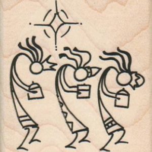 Three Wise Kokopelli 2 1/2 x 2 3/4-0
