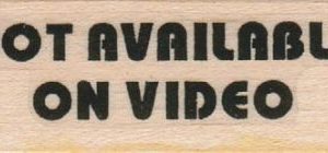 Not Available On Video 1 x 2 1/4-0
