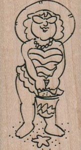 Beach Lady 1 1/4 x 2 1/4-0