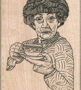 Lady With Cup 2 3/4 x 4-0