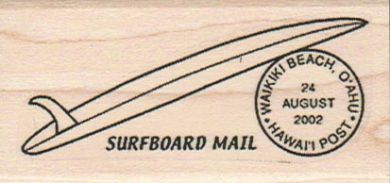 Surfboard Mail 1 1/2 x 2 3/4