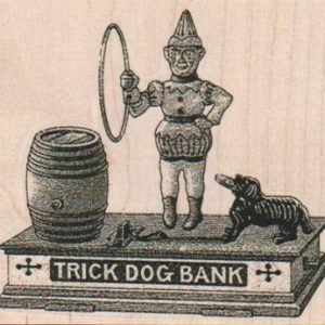 Trick Dog Bank 3 1/4 x 2 3/4-0