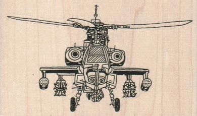 Military Helicopter 4 x 2 1/4