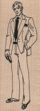 Man In Suit 1 1/2 x 3 3/4