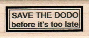 Save The Dodo 1 x 2