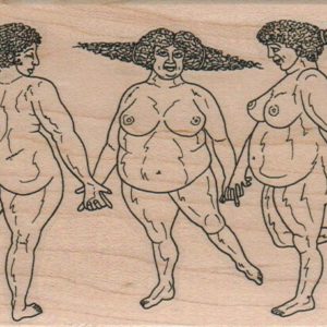 Three Plump Graces 3 1/4 x 5-0