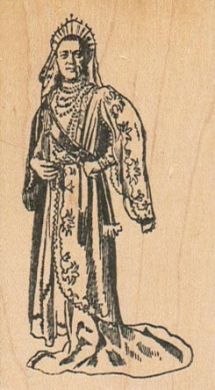 Gowned Personage 1 3/4 x 3