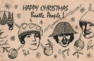 Happy Christmas 3 1/2 x 1 3/4-0