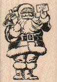 Santa With Envelope 1 1/4 x 1 3/4