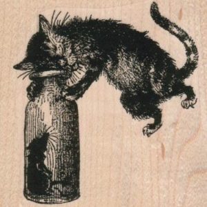 Cat & Mouse In Bottle 3 1/4 x 2 1/4 -0