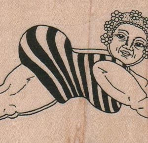 Diving Beauty 3 1/2 x 2-0