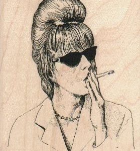 Smoking Lady 3 x 3 1/2-0