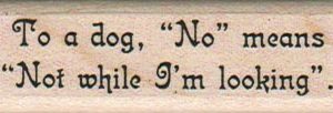 To A Dog 3/4 x 2 1/4-0
