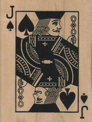 Jack of Spades 2 3/4 x 3 1/2