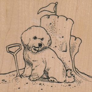 Bichon Sand Castle 4 1/4 x 3 1/2-0