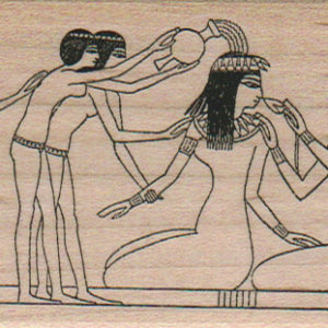 Egyptian Bathing Maiden 2 1/4 x 3 3/4-0