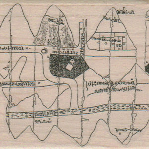 Ancient Map 3 1/4 x 4-0