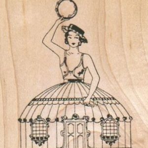 Tambourine Lady Cafe 2 1/2 x 2 3/4-0