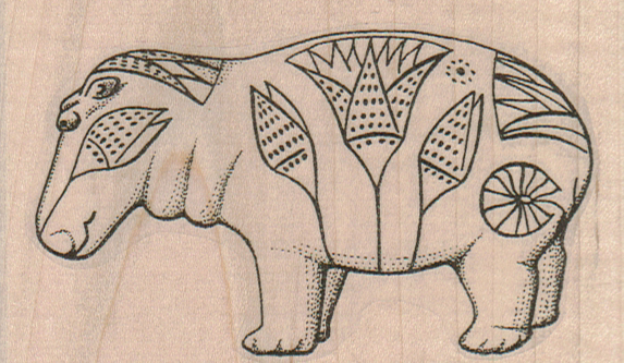 Egyptian Lotus Hippo 4 x 2 1/4-0