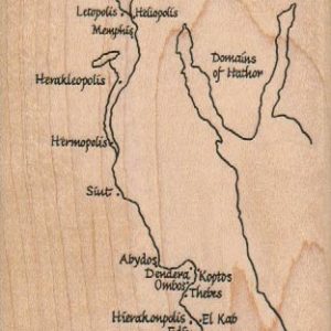 Nile Map 3 1/4 x 5-0