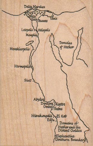 Nile Map 3 1/4 x 5