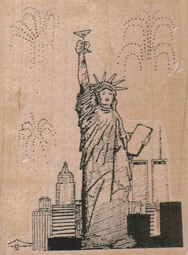 Statue of Liberty Toasting 2 3/4 x 3 1/2