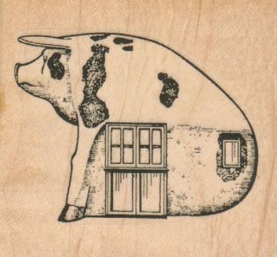 Pig House 2 1/2 x 2 1/4