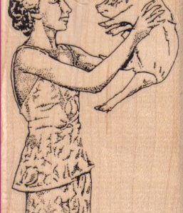 Lady With Pig 2 1/2 x 3 1/2-0