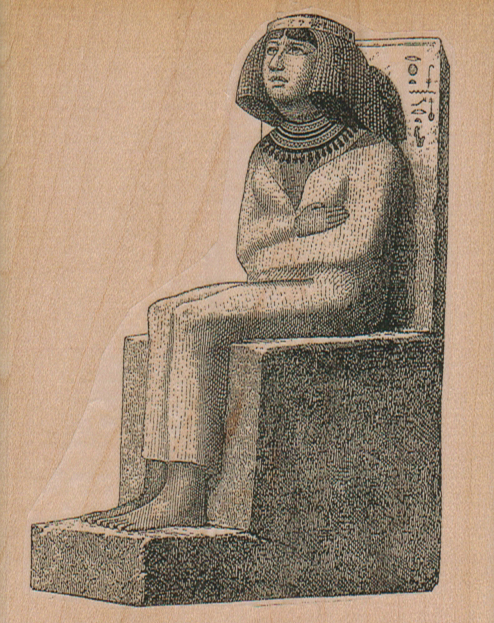 Egyptian Sitting Queen 3 1/2 x 4 1/4