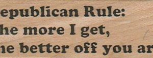 Republican Rule 1 x 2 1/2-0