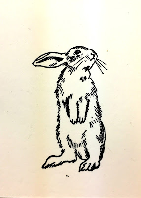 Bunny Looking Right/Medium 1 3/4 x 2 3/4-59182