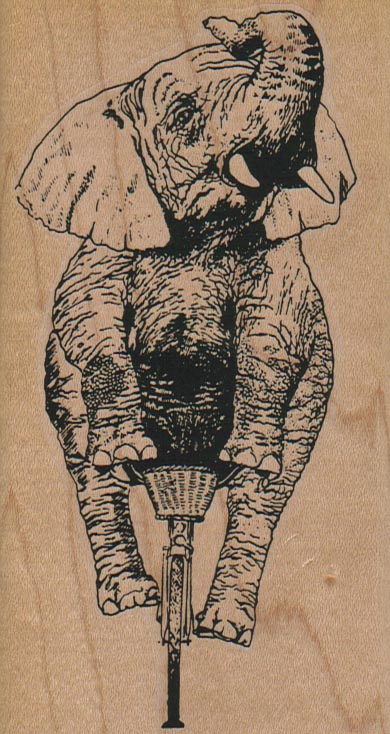 Elephant On Bike 2 3/4 x 5-0