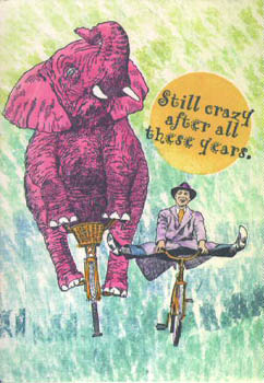 Elephant On Bike 2 3/4 x 5-26758