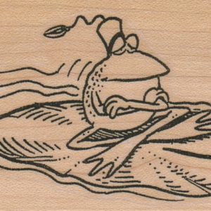 Frog on Flying LilyPad 1 3/4 x 3 1/4-0