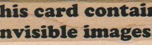 This Card Contains Invisible 3/4 x 2 3/4-0