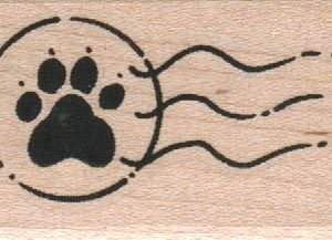 PawPrint Cancellation 1 1/4 x 2-0