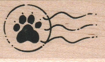 PawPrint Cancellation 1 1/4 x 2