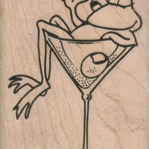 Frog In Martini 2 1/4 x 3 1/4-0