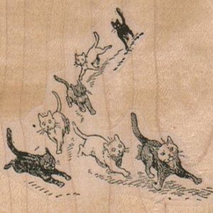 Running Kitties 2 3/4 x 2 1/4-0