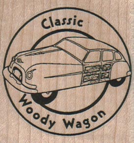 Classic Woody Wagon Logo 2 x 2