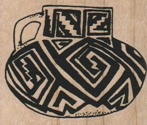 Indian Pot 2 1/4 x 1 3/4-0